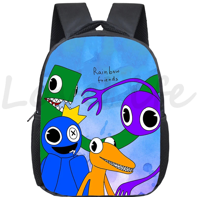 Cute Rainbow Kindergarten Backpack for Kids
