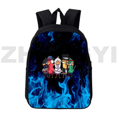 Funny Goose Goose Duck 3D Backpacks Preppy Style Canvas Backpack