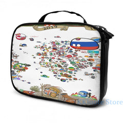 Funny World Map USB Charge Backpack Men Women Travel Laptop Bag