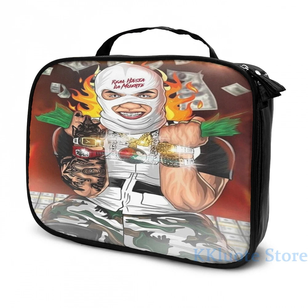 Funny Graphic Print Anuel AA USB Charge Backpack Men School Bags Women Bag