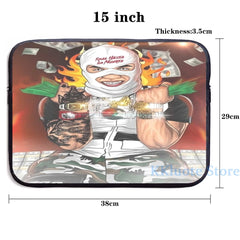 Funny Graphic Print Anuel AA USB Charge Backpack Men School Bags Women Bag