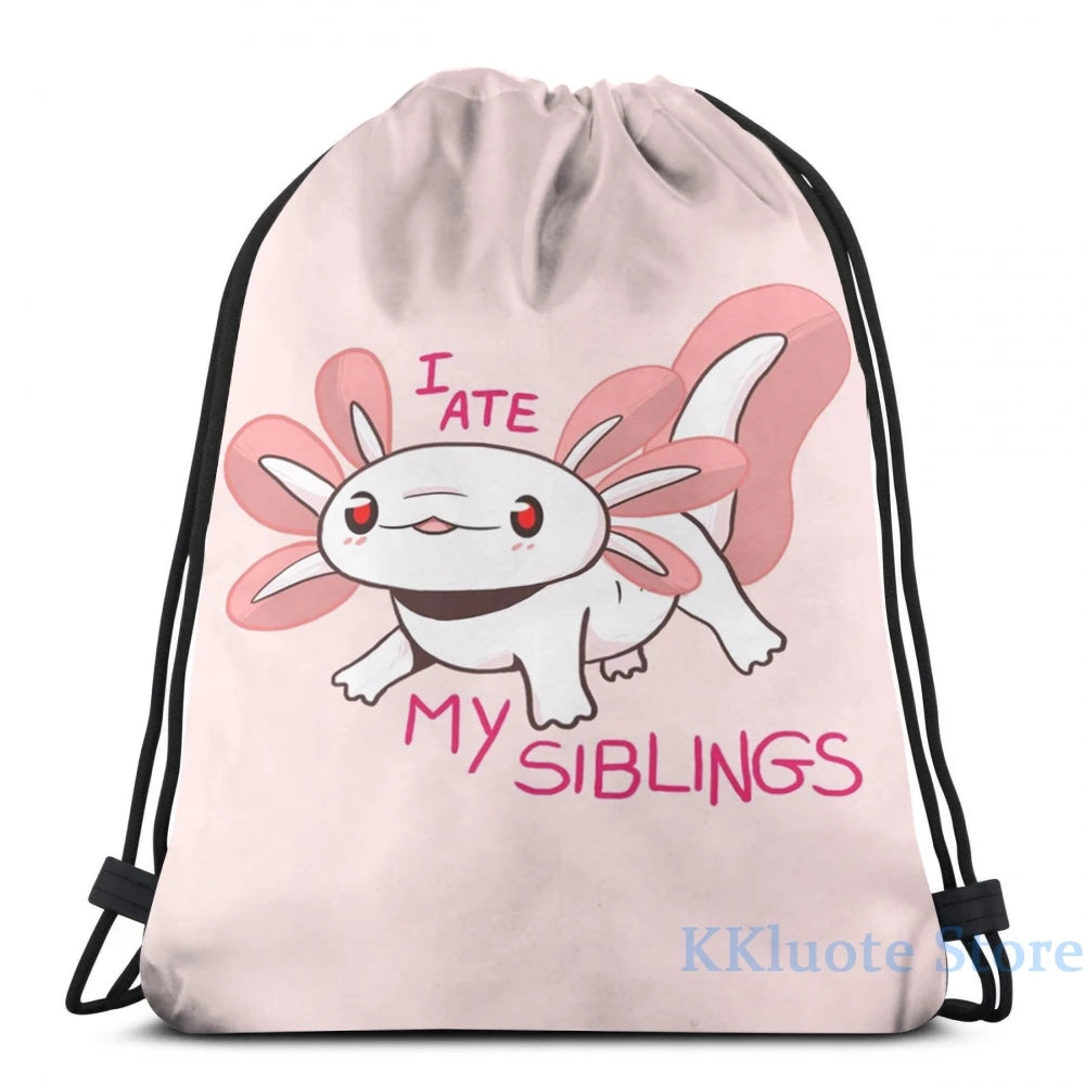 Funny Axolotl Baby USB Charge Backpack School Travel Laptop Bag