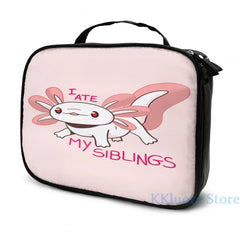 Funny Axolotl Baby USB Charge Backpack School Travel Laptop Bag