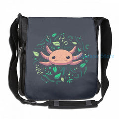 Funny Axolotl Print USB Charge Backpack for School and Travel