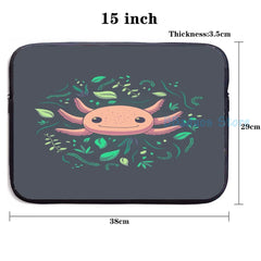 Funny Axolotl Print USB Charge Backpack for School and Travel