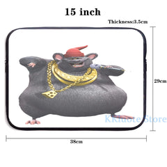 Biggie Cheese USB Charge Backpack School Travel Laptop Bag