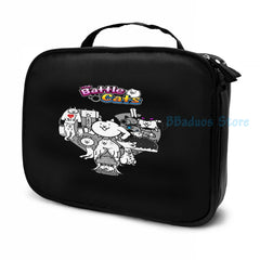 Funny Graphic Cat USB Charge Backpack for Travel and School