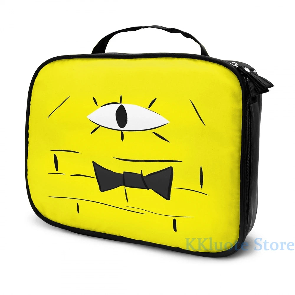 Funny Bill Cipher Close Up USB Charge Backpack School Bag Travel Laptop Bag