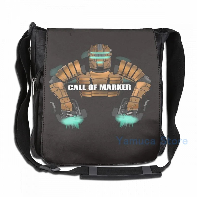 Funny Graphic Call of Marker Dead Space USB Charge Backpack Men School Bag