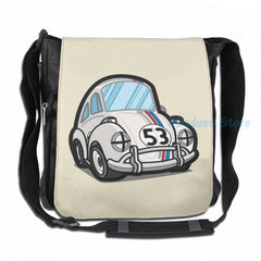 Funny Racing Herbie USB Charge Backpack School Travel Laptop Bag