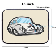 Funny Racing Herbie USB Charge Backpack School Travel Laptop Bag