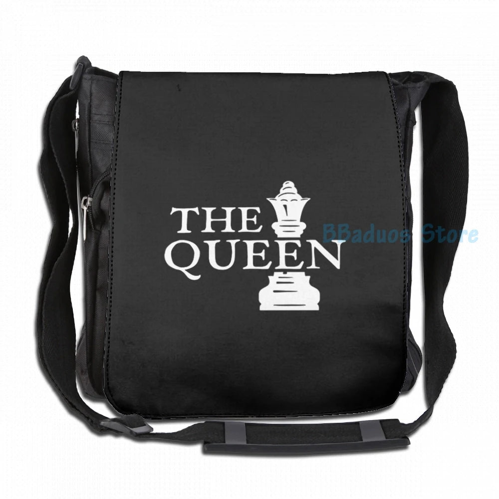Funny Chess Queen USB Charge Backpack School Travel Laptop Bag