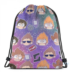 Funny Eddsworld USB Charge Backpack School Travel Laptop Bag
