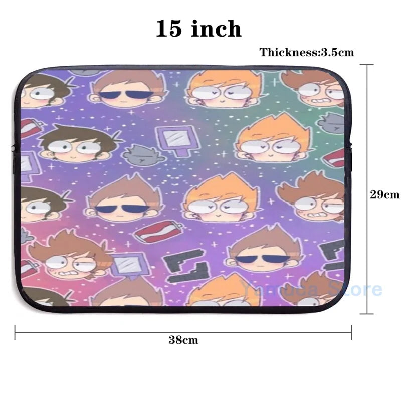Funny Eddsworld USB Charge Backpack School Travel Laptop Bag