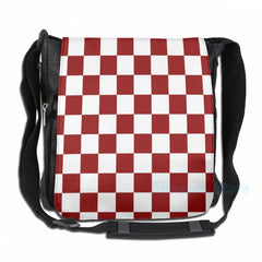 Graphic Print Red USB Charge Backpack School Laptop Bag