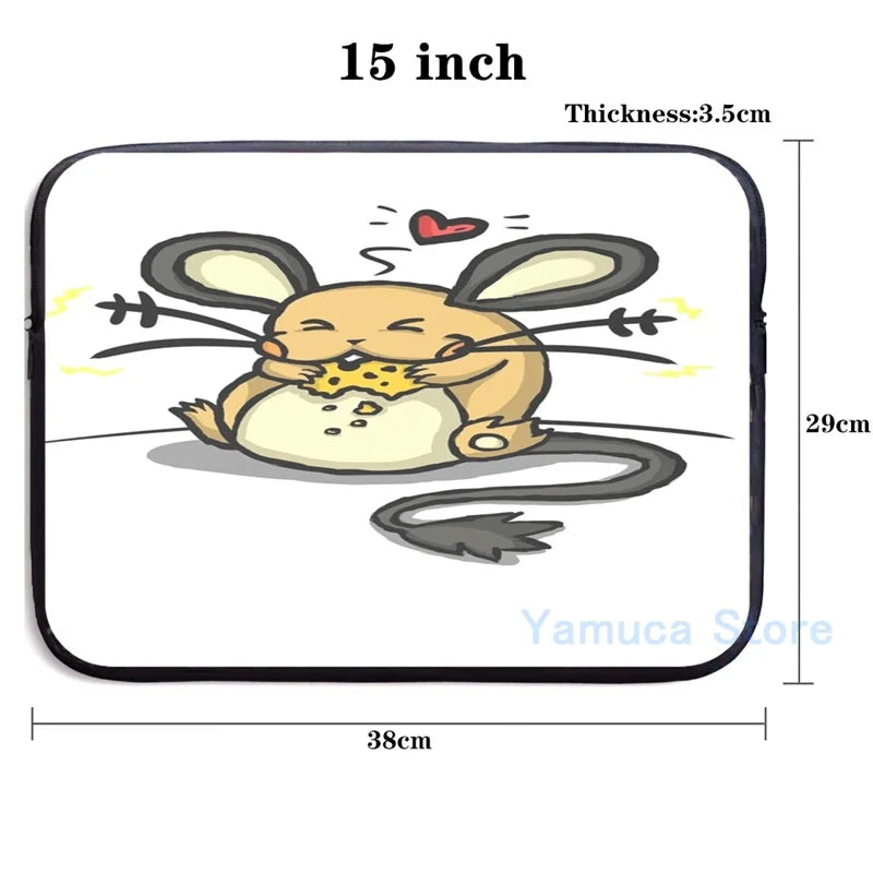 Dedenne Snack Time USB Charge Backpack School bags Travel laptop bag