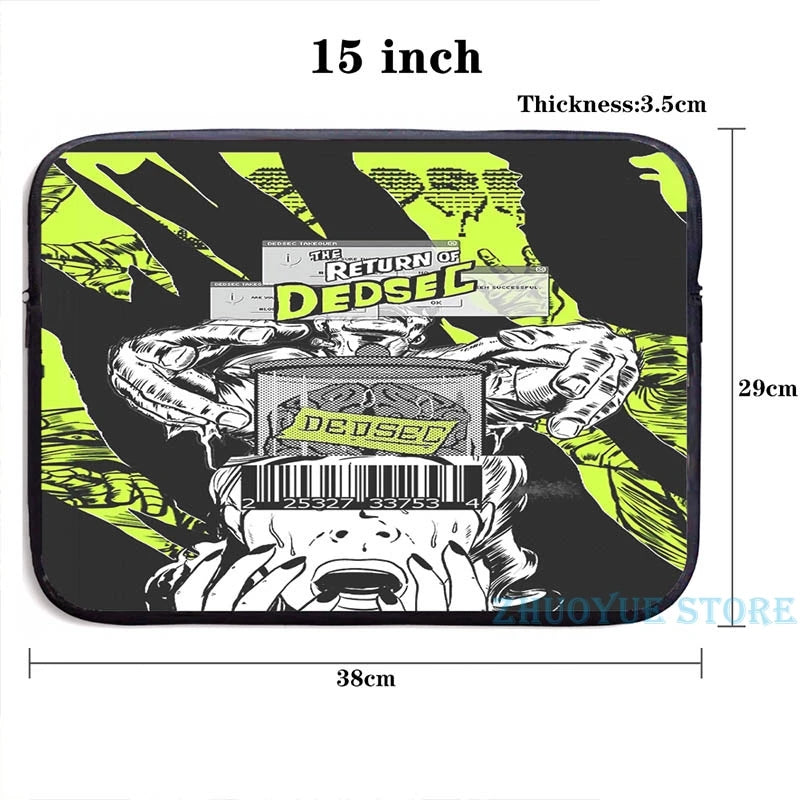 Dedsec Shirt USB Charge Backpack School Travel Laptop Bag