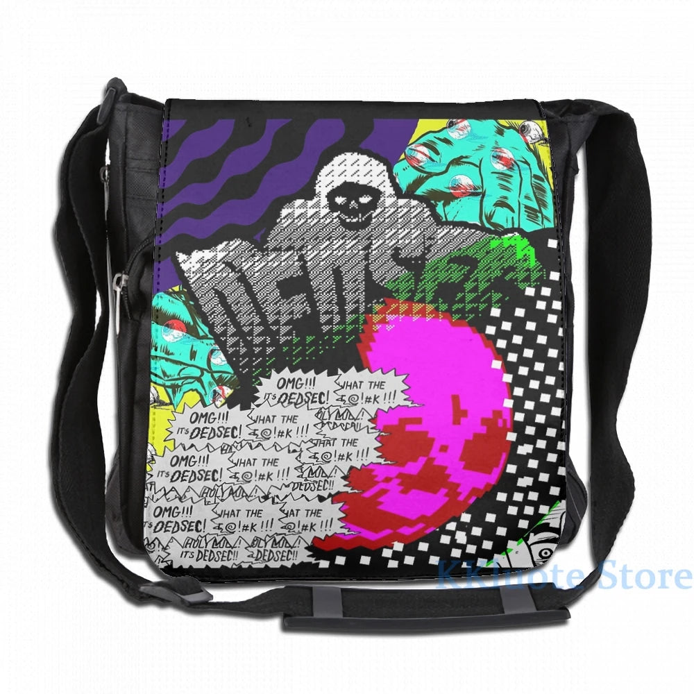 Funny Dedsec USB Charge Backpack for Men and Women