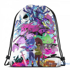 Deltarune Funny Graphic USB Charge Backpack School Travel Laptop Bag