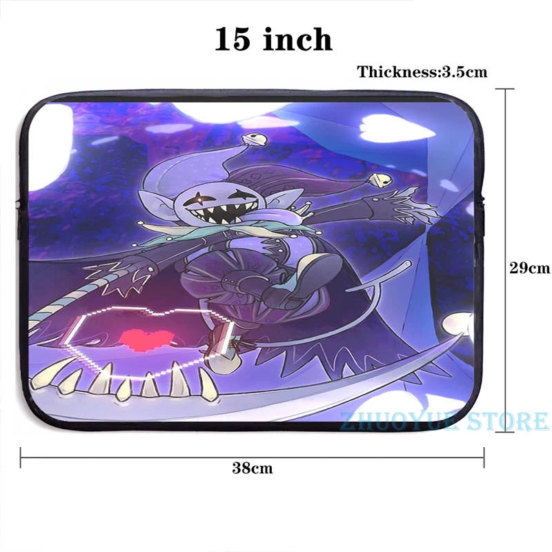 Deltarune - Jevil USB Charge Backpack School Travel Laptop Bag