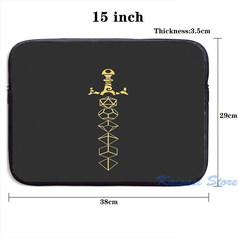 Graphic Dice Set Sword RPG Gaming USB Charge Backpack Men Women School Travel Ba