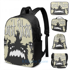 Graphic print DST Shadow Pieces USB Charge Backpack