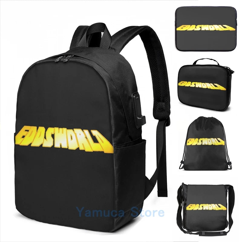 EDDSWORLD USB Charge Backpack School Travel Bag