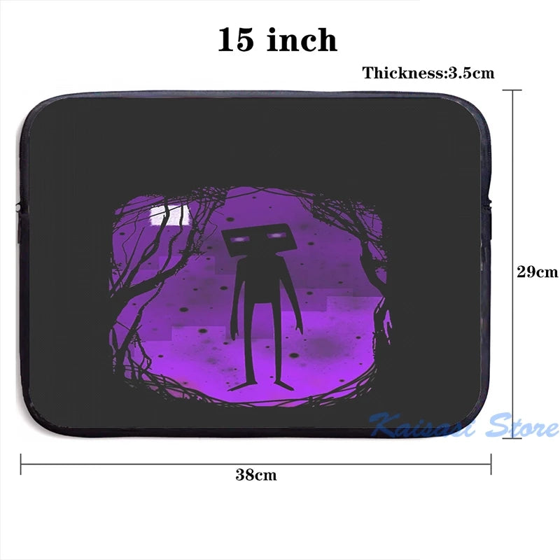 Funny Enderman USB Charge Backpack School Travel Laptop Bag