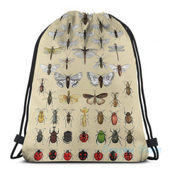 Funny Insect Studies USB Charge Backpack Men Women Bag
