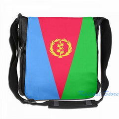 Funny Eritrea Flag Banner USB Charge Backpack School Travel Laptop Bag
