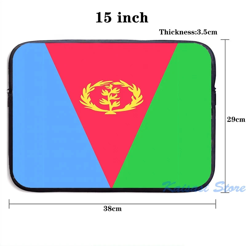 Funny Eritrea Flag Banner USB Charge Backpack School Travel Laptop Bag