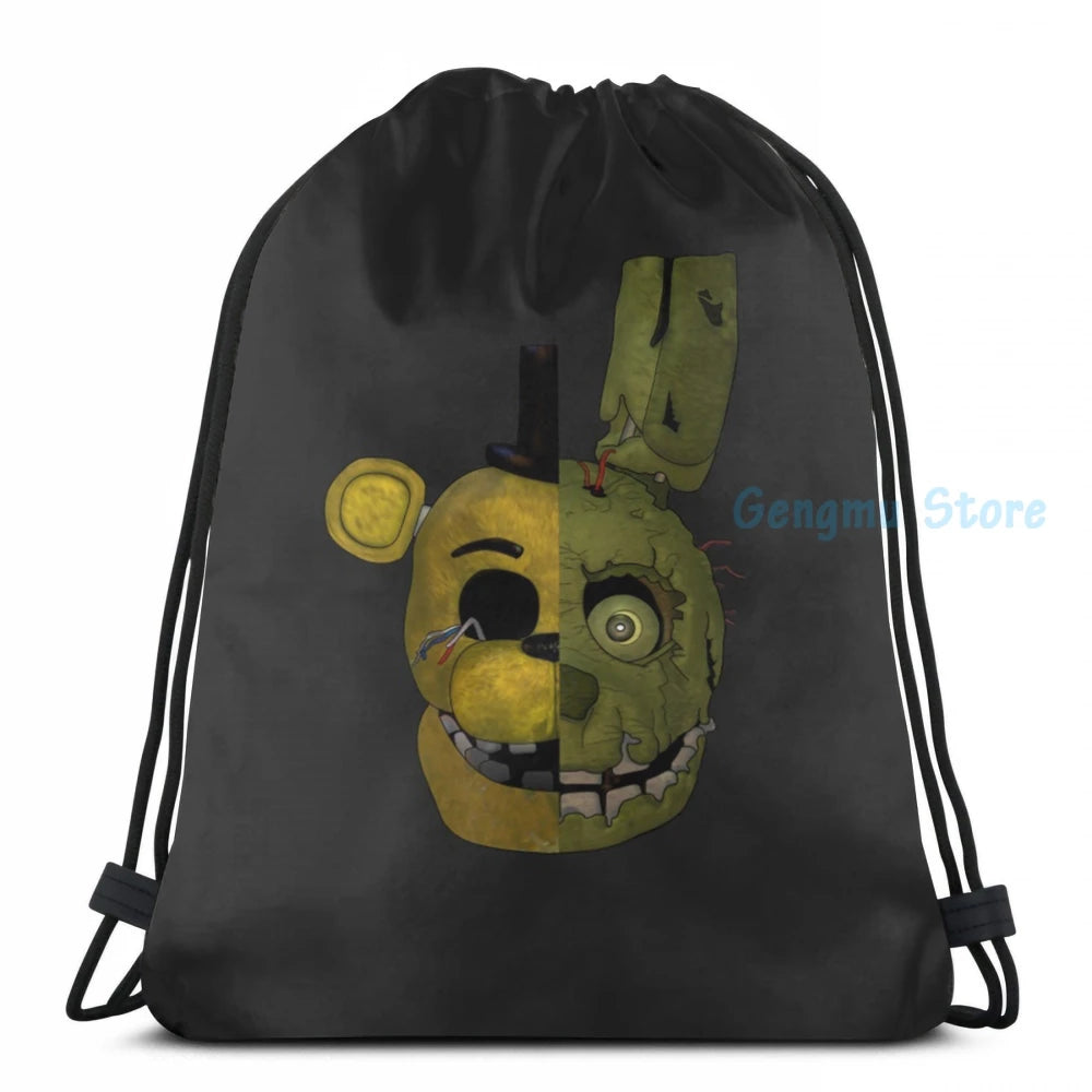 Funny Graphic FNaF 3 USB Charge Backpack School Travel Laptop Bag