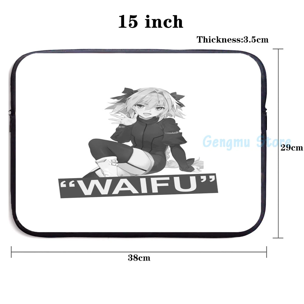 Funny Graphic print Astolfo Waifu USB Charge Backpack School Travel bag