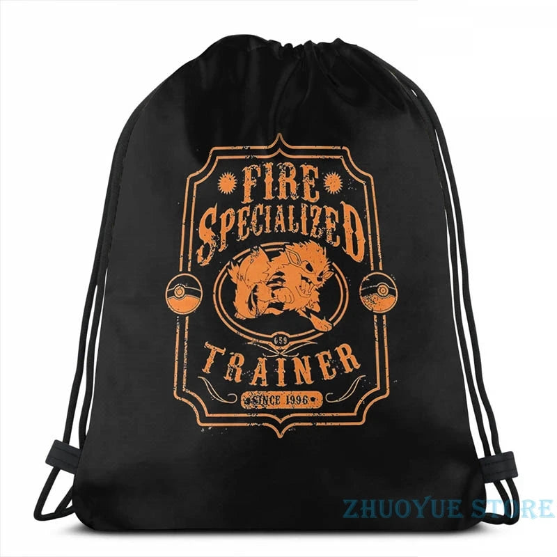 Fire Trainer (Arcanine) USB Charge Backpack School Travel Bag