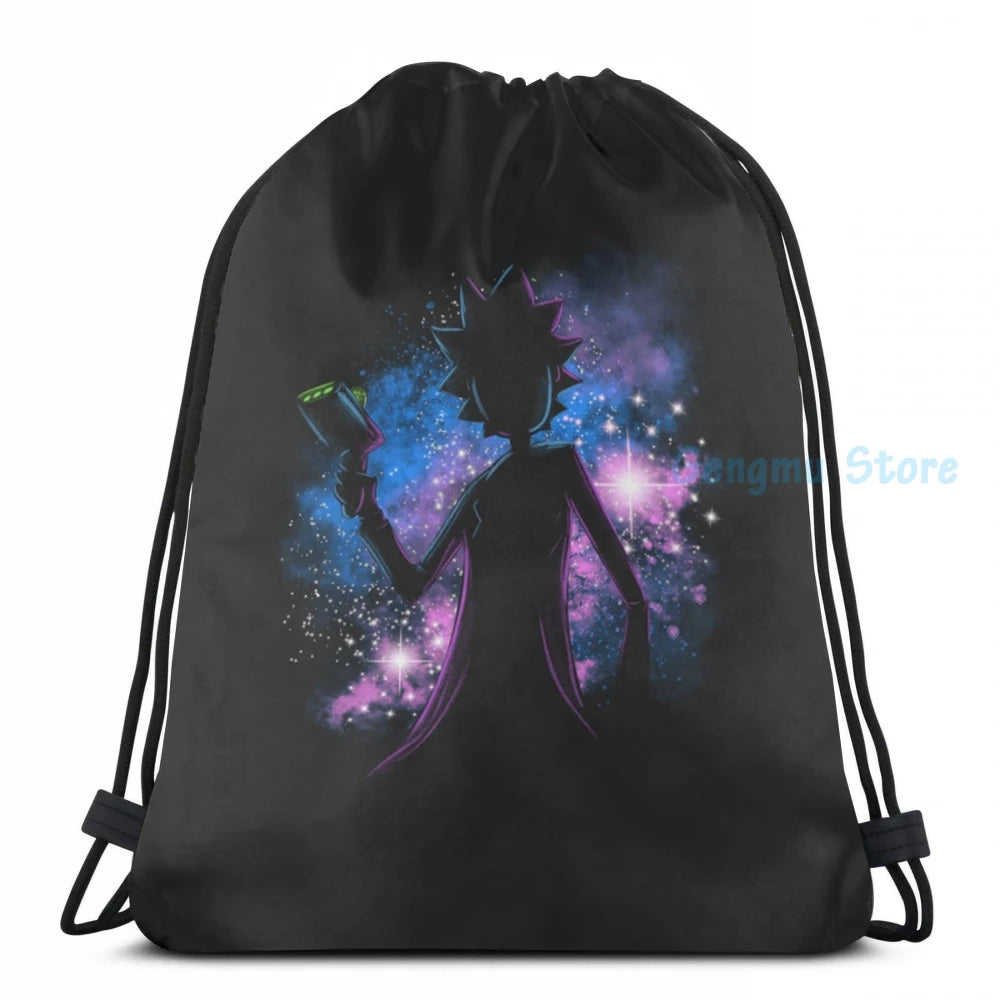 Funny Graphic Galaxy Rick USB Charge Backpack School Bag