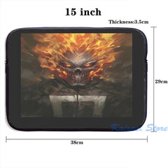 Ghost Rider Shirt USB Charge Backpack School Travel Laptop Bag