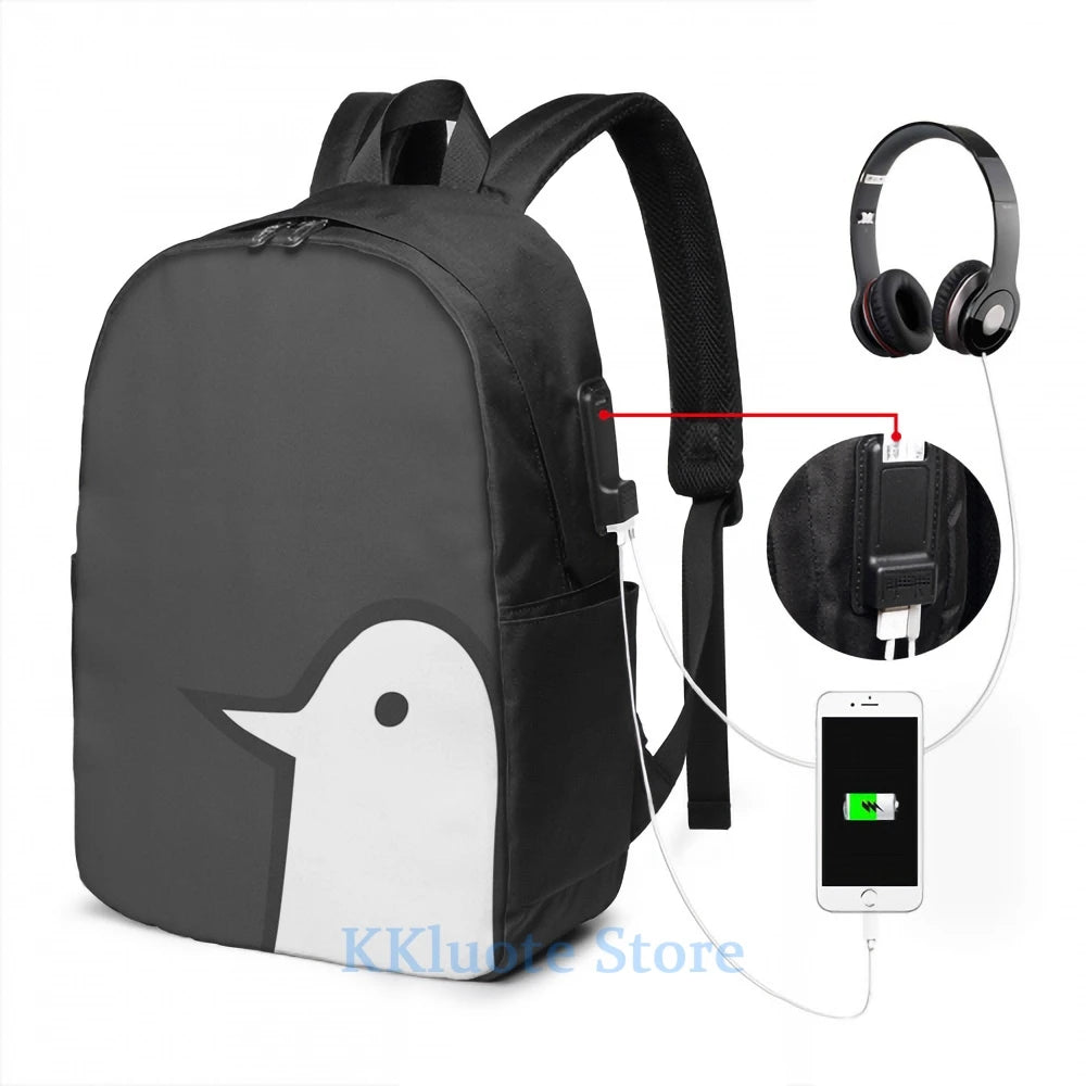 Funny Graphic Good Night Punpun USB Charge Backpack Men Women