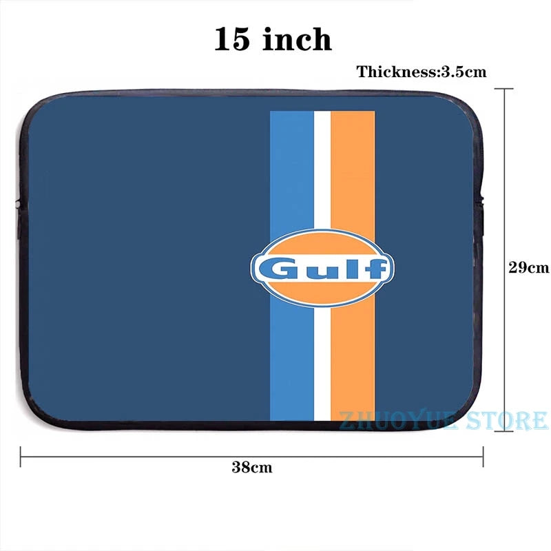Gulf Oil USB Charge Backpack Travel Laptop Bag