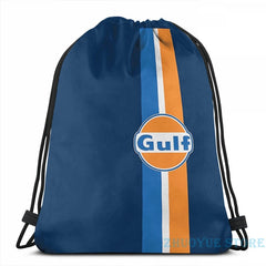 Gulf Oil USB Charge Backpack Travel Laptop Bag