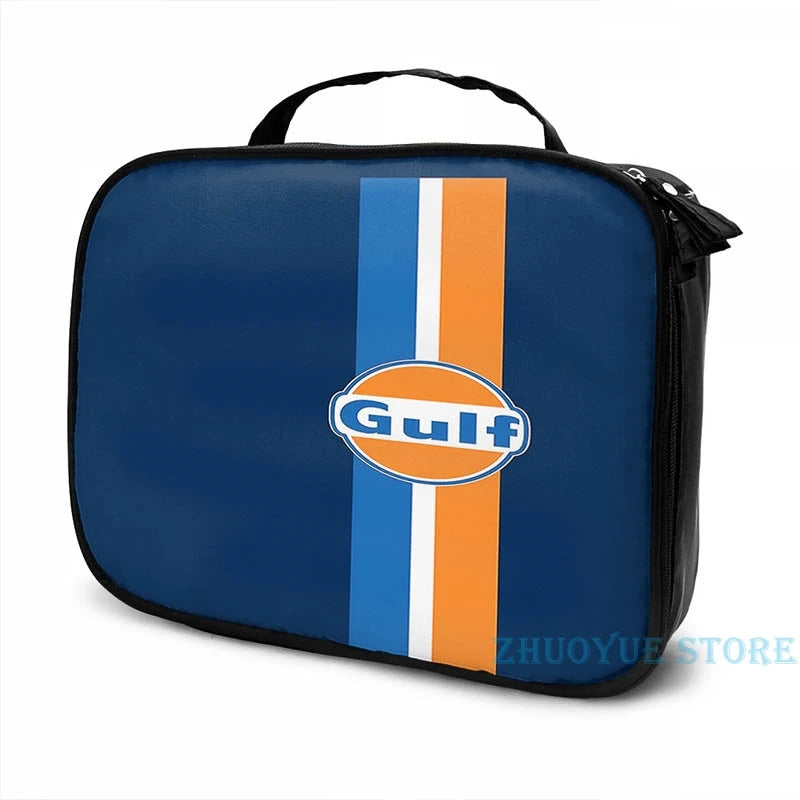 Gulf Oil USB Charge Backpack Travel Laptop Bag