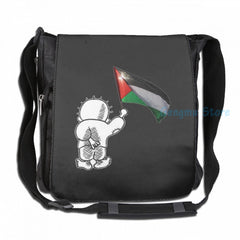 Funny Handala Symbol USB Charge Backpack School Travel Laptop Bag