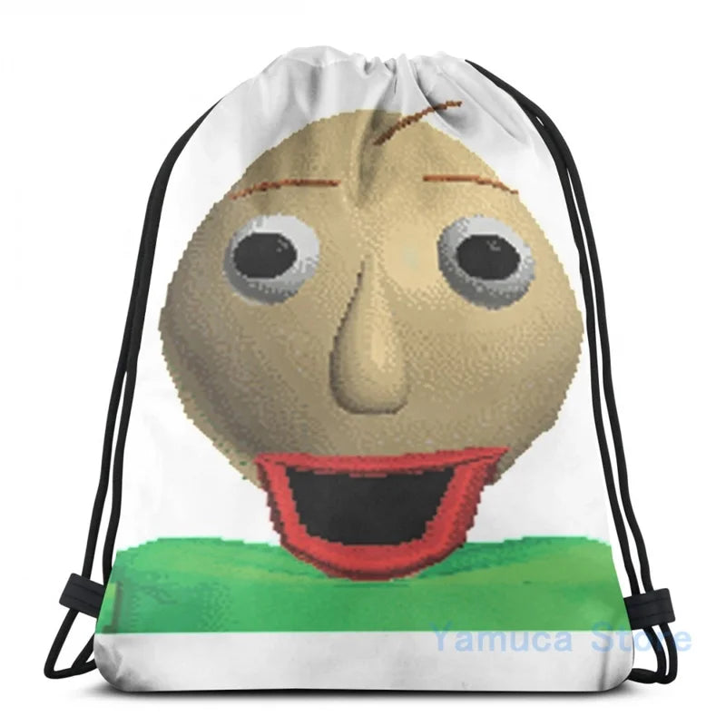 Happy Baldi Graphic Print USB Charge Backpack Men School Travel Laptop Bag