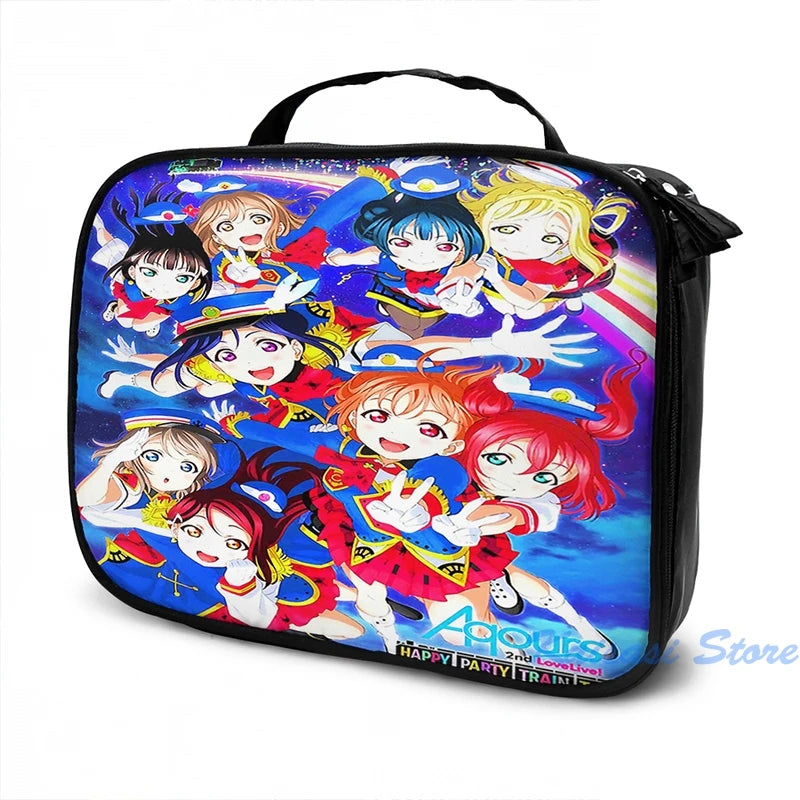 Happy Party Train Aqours USB Charge Backpack School Bag