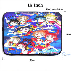 Happy Party Train Aqours USB Charge Backpack School Bag