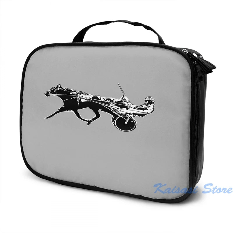 Funny Graphic Print Harness Horse Racing USB Charge Backpack School Bag