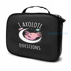 Funny Axolotl Questions USB Charge Backpack for School Travel