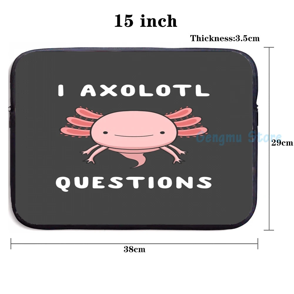 Axolotl USB Charge Backpack School Travel Laptop Bag