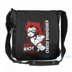 Funny Kirishima Eijiro USB Charge Backpack School Travel Laptop Bag