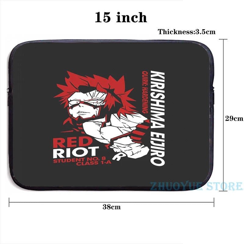 Funny Kirishima Eijiro USB Charge Backpack School Travel Laptop Bag