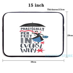 Funny Mary Poppins USB Charge Backpack School Travel Bag